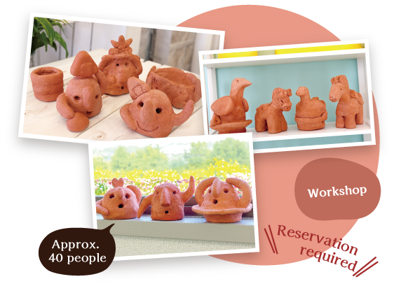 Haniwa Making Experience (Approx. 50 people). Workshop, Reservation required
