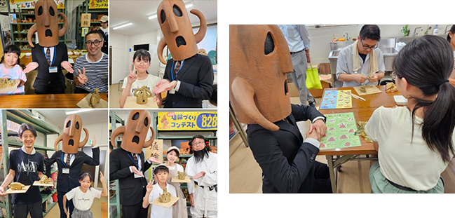 昨年の埴輪づくりの様子